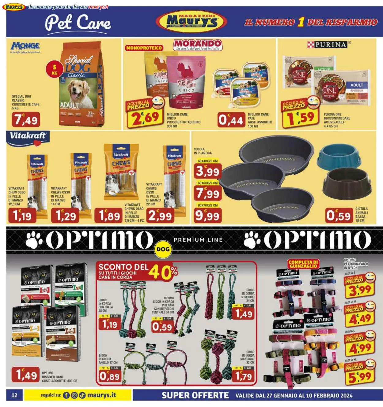 Maury's Volantino attuale da 27 gennaio a 10 febbraio di 2024 - Pagina del volantino 12