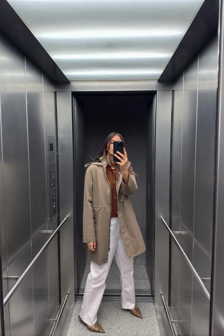 CAZADORA LARGA CAPUCHA