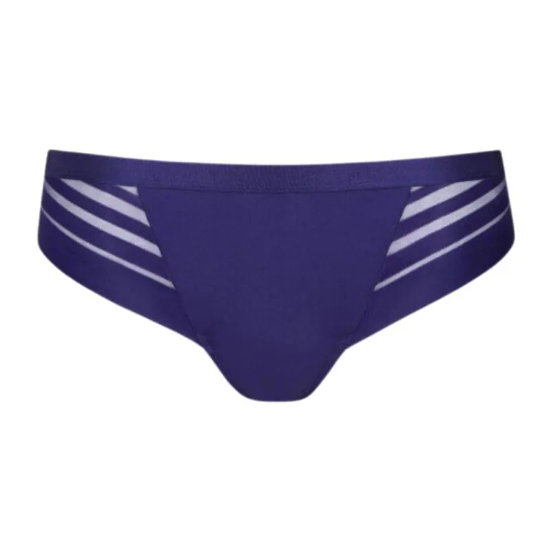 LIS-22138-ID- Slip liscio taglio laser Alegra - Blu indaco