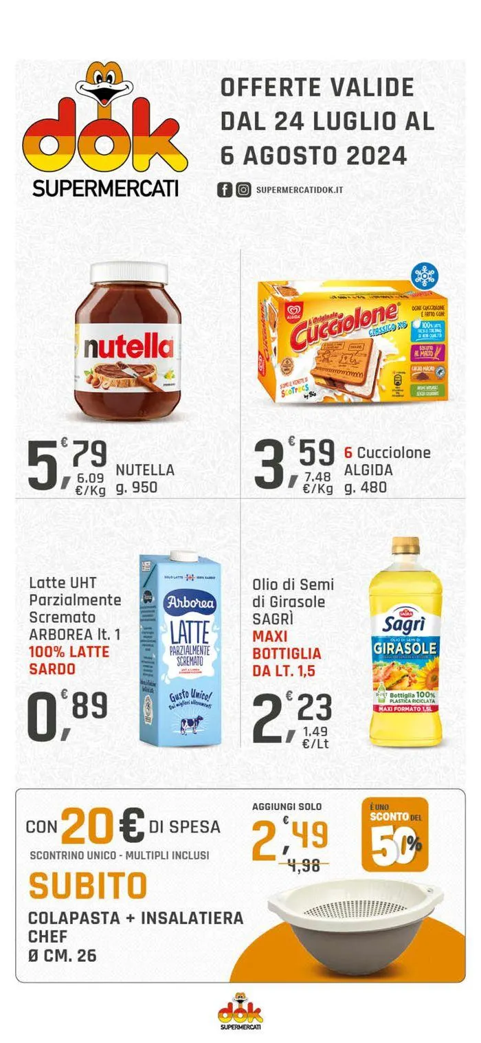 Con 20€ scontro unico da 24 luglio a 6 agosto di 2024 - Pagina del volantino 1