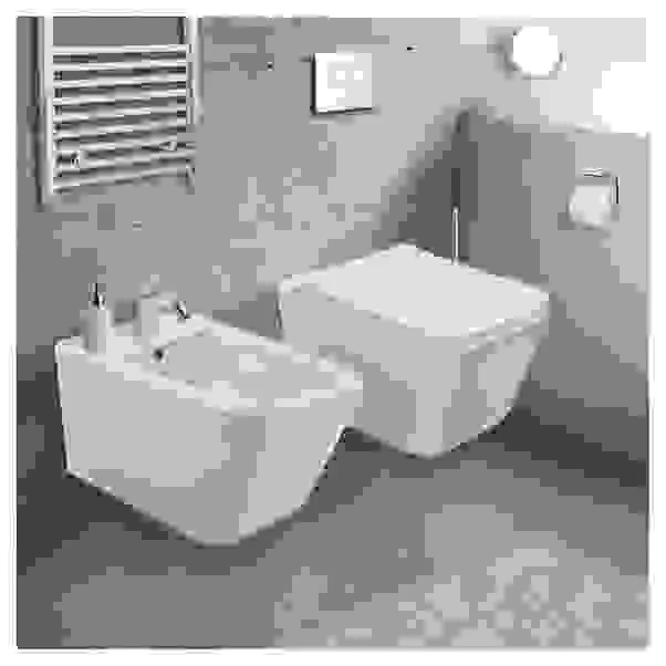 Copriwater lilia termoindurente bianco cerniere in acciaio slim