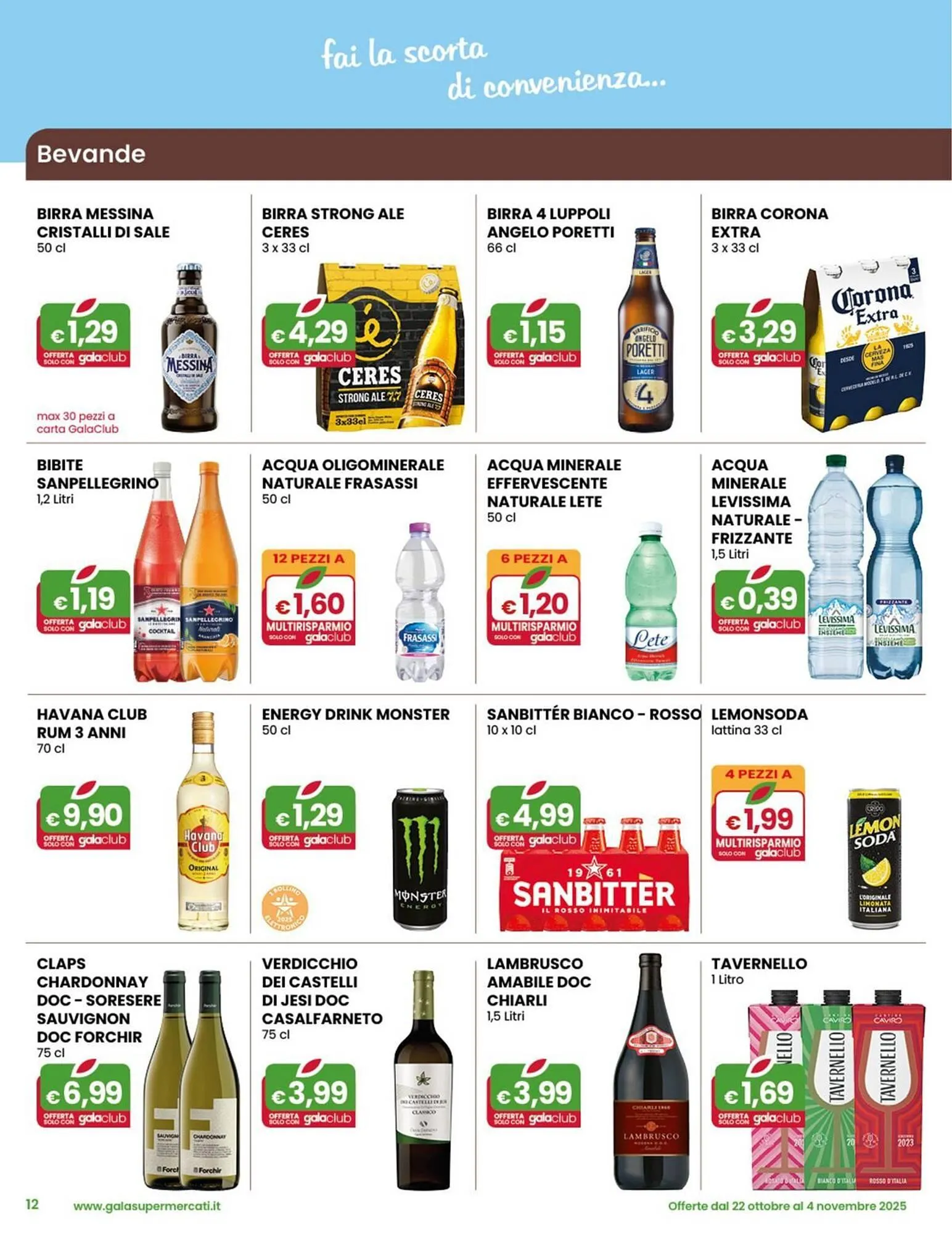 Volantino Gala Supermercati da 22 ottobre a 4 novembre di 2025 - Pagina del volantino 12