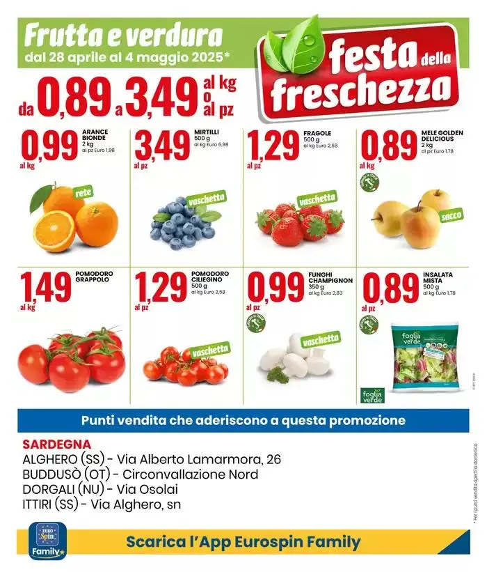 SPECIALE ANNIVERSARIO: FESTA DELLA FRESCHEZZA da 28 aprile a 4 maggio di 2025 - Pagina del volantino 2