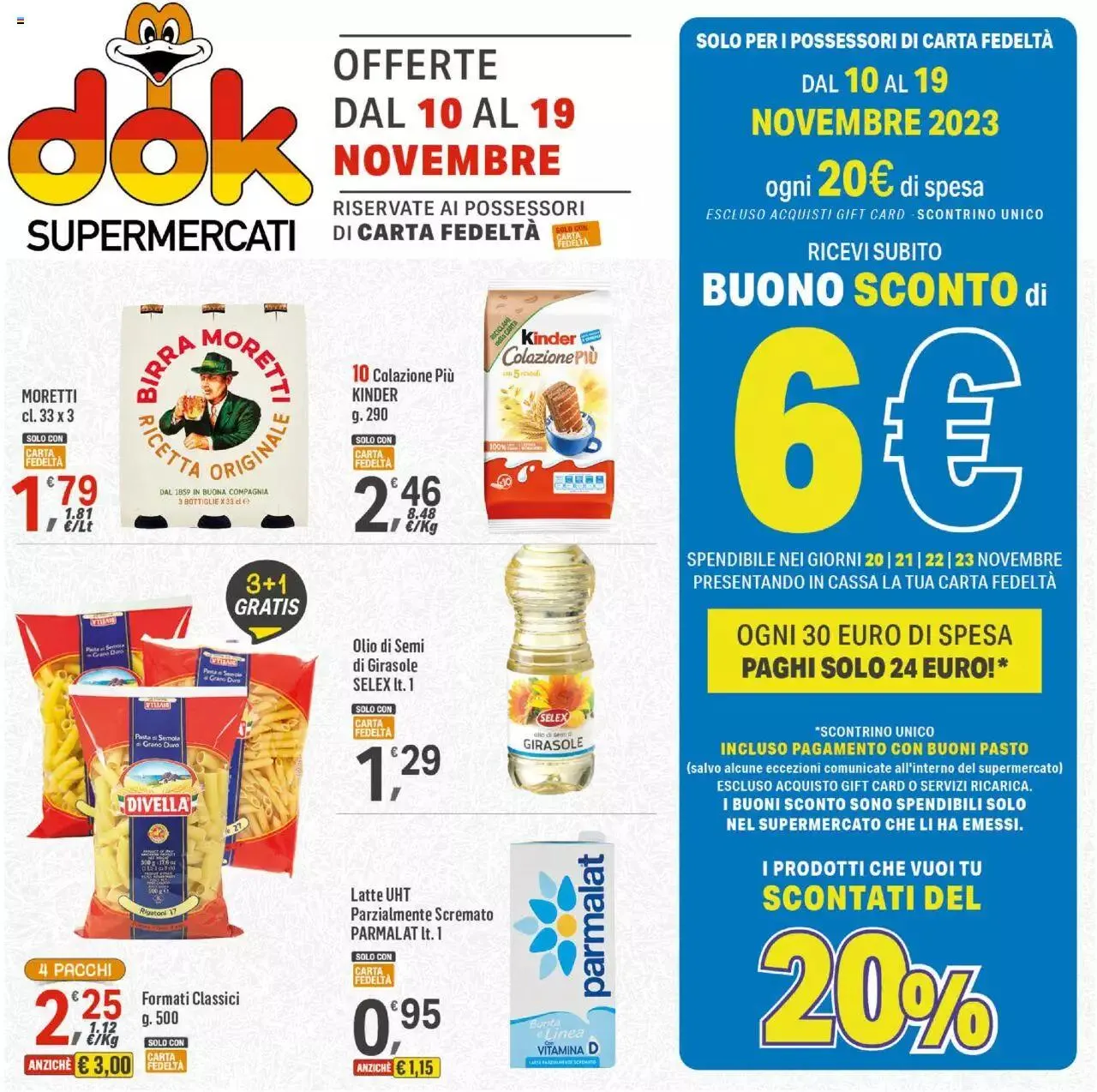 Volantino DOK da 10 novembre a 19 novembre di 2023 - Pagina del volantino 1