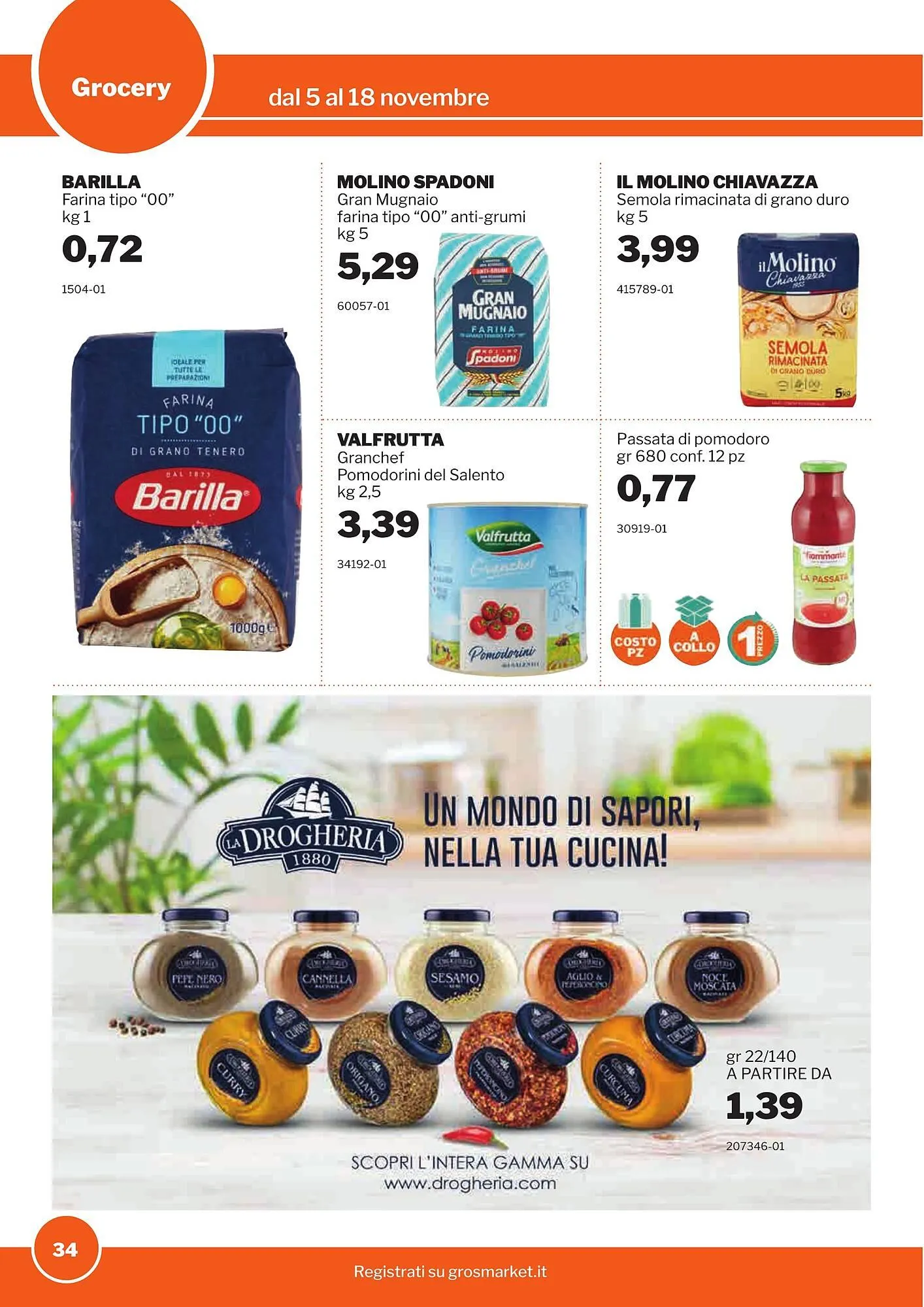 Volantino GrosMarket da 5 novembre a 18 novembre di 2025 - Pagina del volantino 34