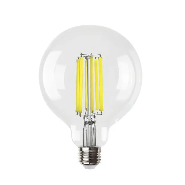 Lampadina LED filamento, E27 sferico, trasparente, 7.2W= 1521 LM (equiv 100 W), classe energetica A, LEXMAN