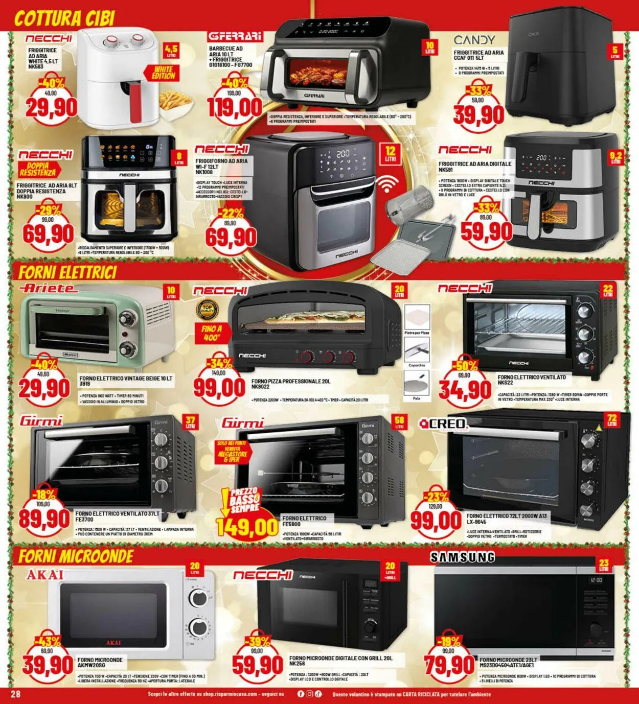 Risparmio Casa Volantino attuale da 26 novembre a 20 dicembre di 2025 - Pagina del volantino 28