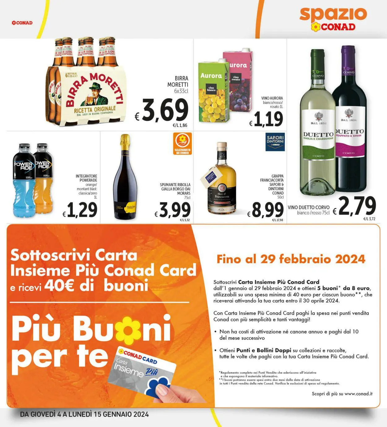 Conad - Spazio - Palermo Volantino attuale da 4 gennaio a 15 gennaio di 2024 - Pagina del volantino 29