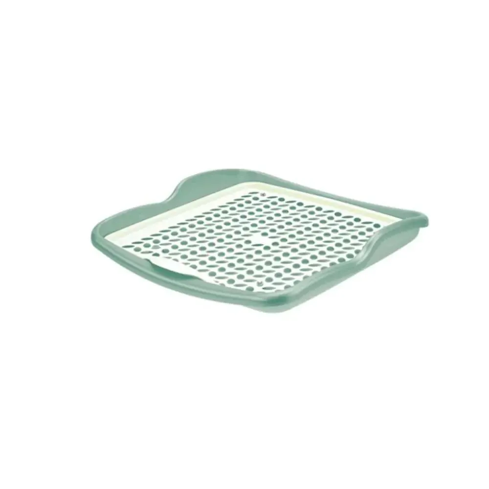 Vassoio Scolatutto Aqua 39x39xh6cm - Bianco e Salvia