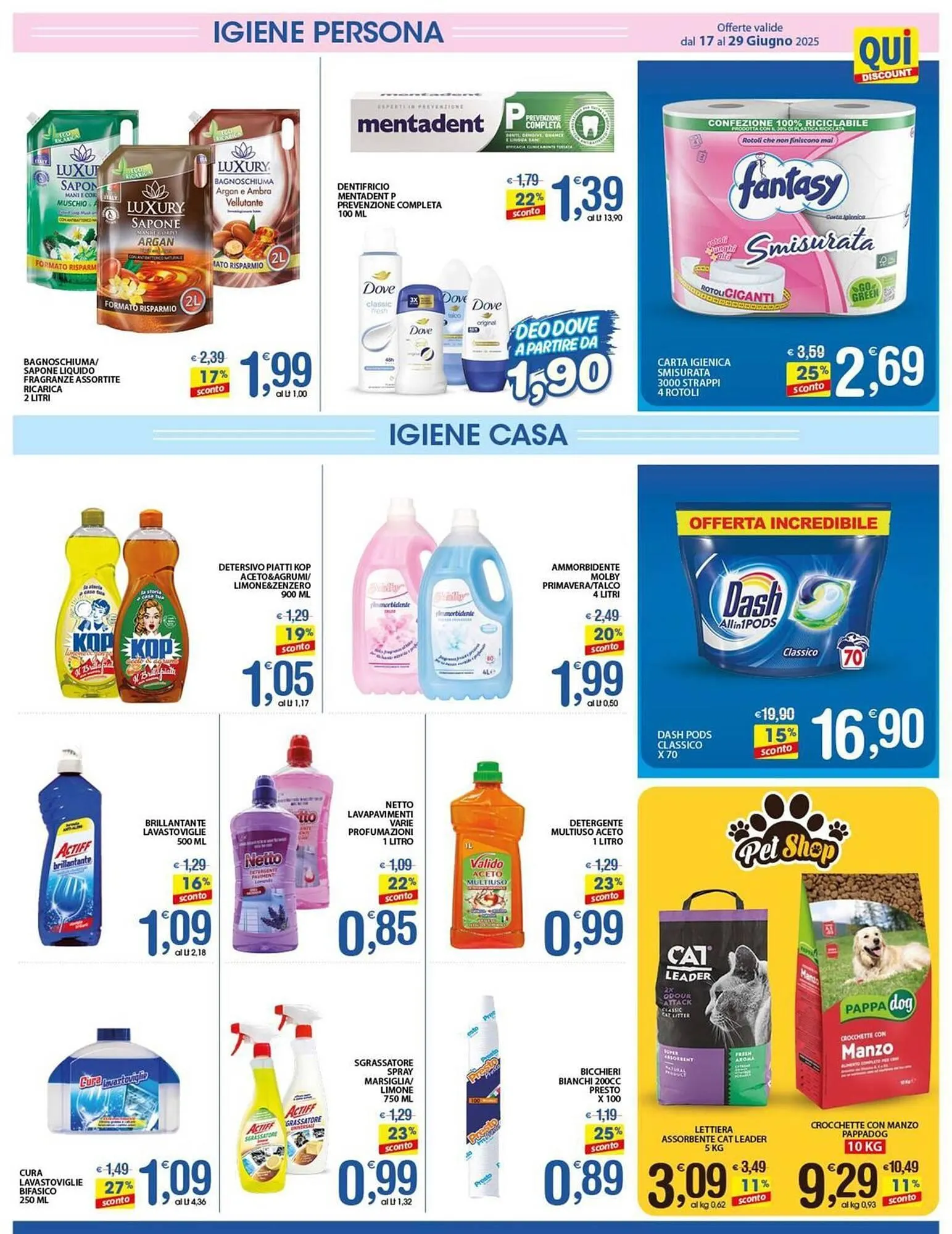 Volantino Qui Discount da 17 giugno a 29 giugno di 2025 - Pagina del volantino 7