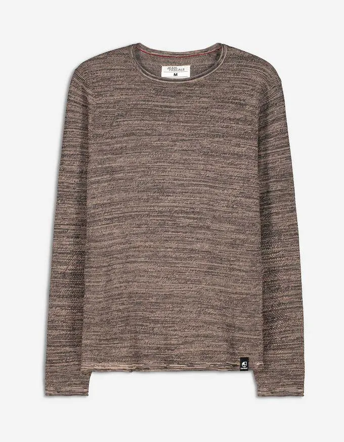 Pullover - Estremità arrotolate - beige