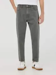 Pantaloni relaxed cinque tasche Grigio topo