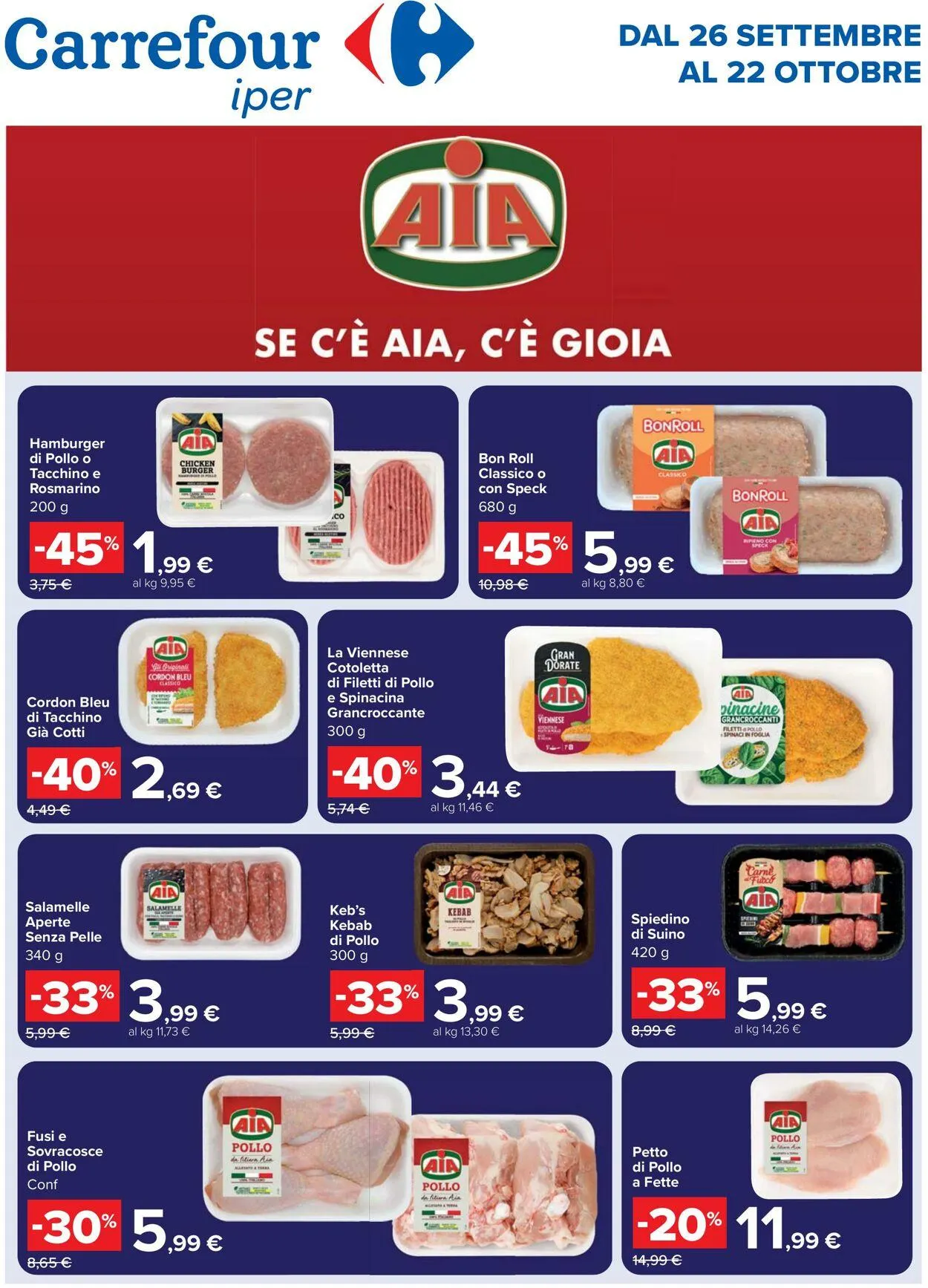 Carrefour Volantino attuale da 26 settembre a 22 ottobre di 2025 - Pagina del volantino 1