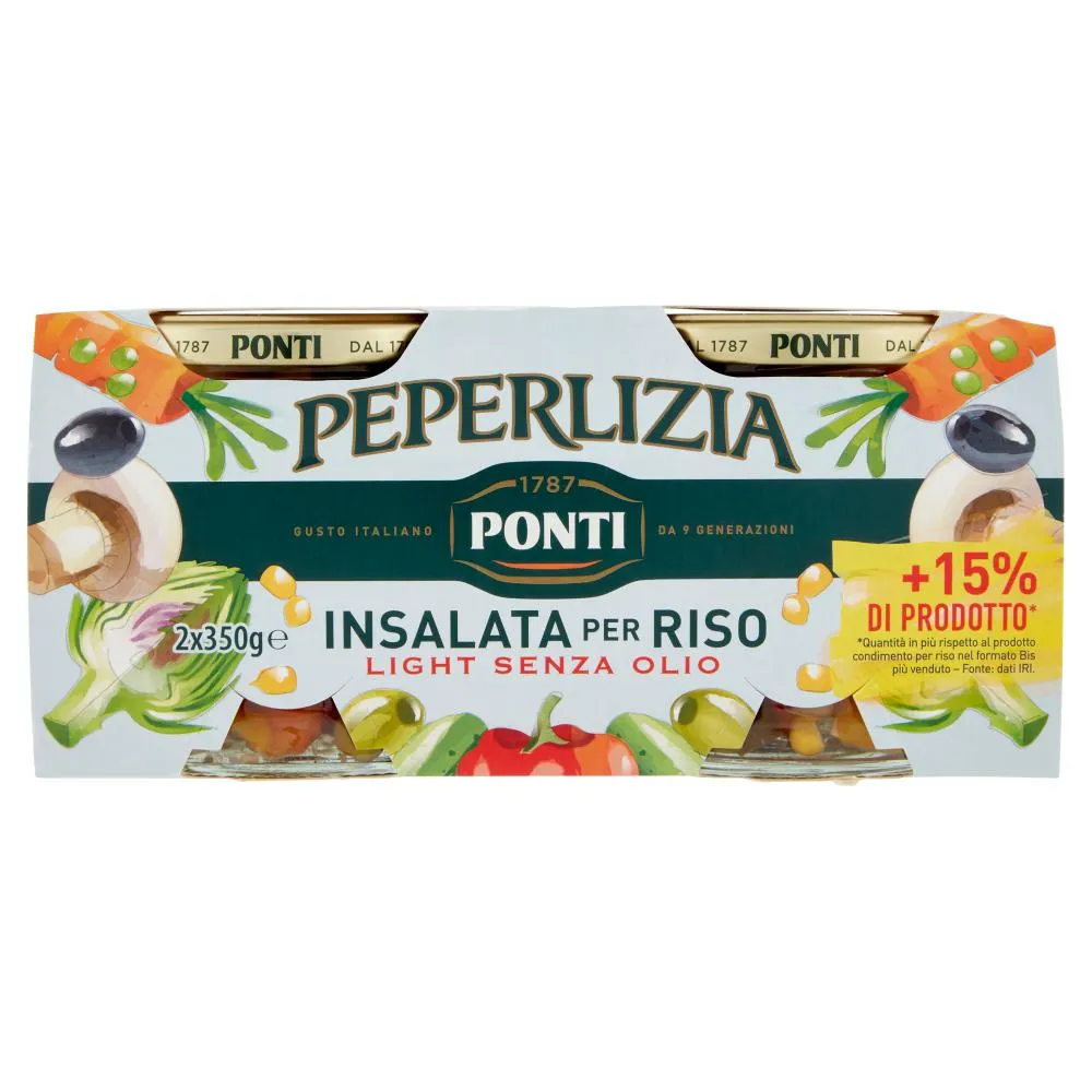 Ponti Peperlizia Insalata per Riso Light Senza Olio 2 x 350 g