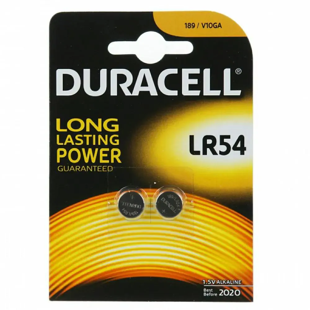 Batteria a bottone LR54 alcalina Duracell