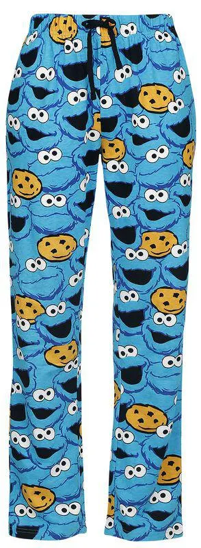 Cookie Monster - Face | Pantaloni pigiama | blu | Sesame Street