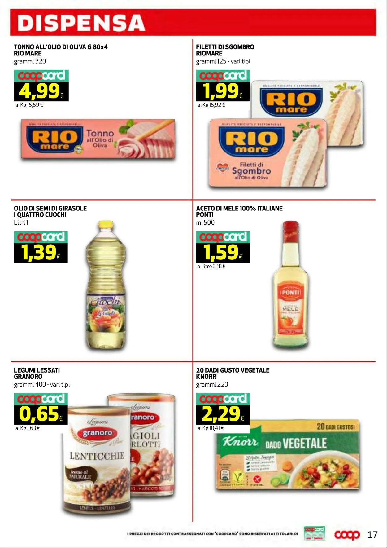 Coop Volantino attuale da 9 novembre a 19 novembre di 2023 - Pagina del volantino 17