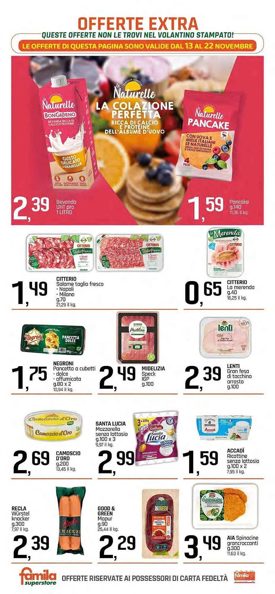Volantino Famila Superstore da 13 novembre a 22 novembre di 2025 - Pagina del volantino 20