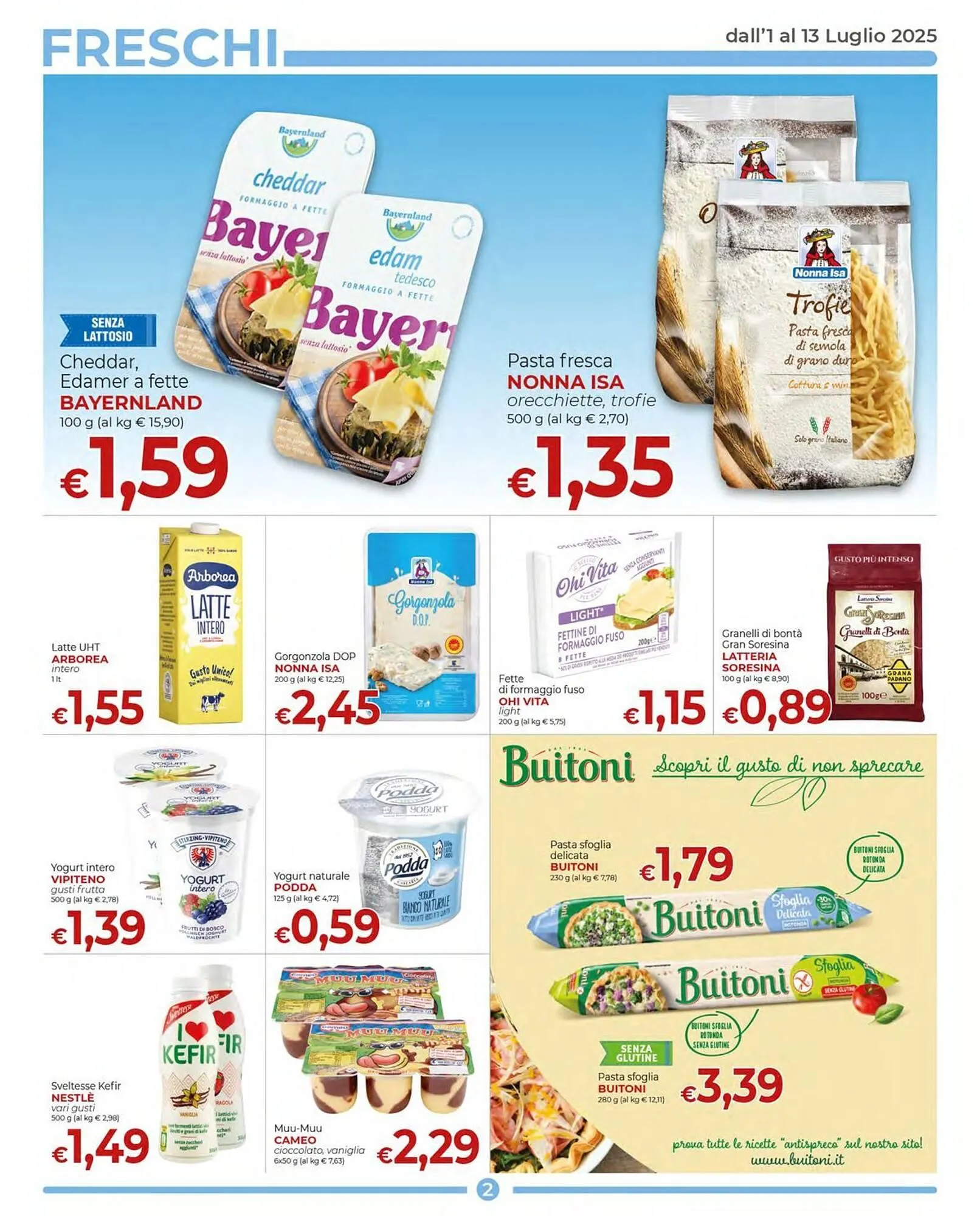 Volantino Supermercati Nonna Isa da 1 luglio a 13 luglio di 2025 - Pagina del volantino 2
