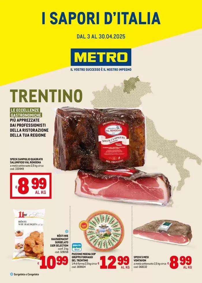 Sapori d'Italia -Trentino da 3 aprile a 30 aprile di 2025 - Pagina del volantino 1