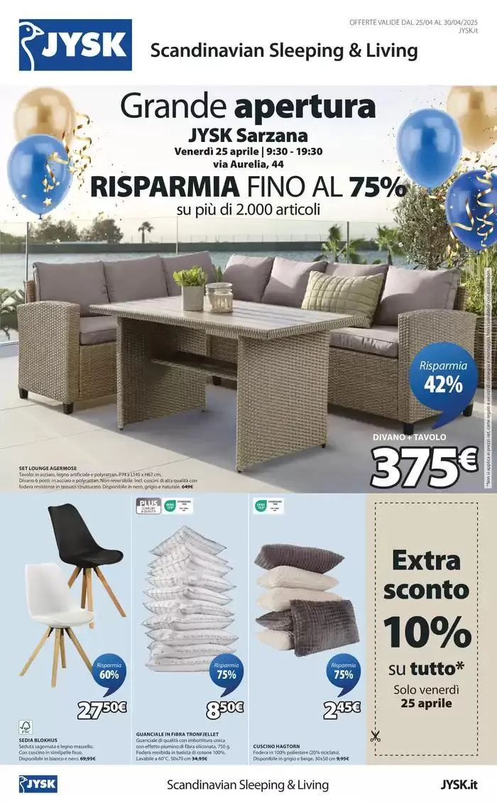 Grande riapertura Sarzana da 25 aprile a 30 aprile di 2025 - Pagina del volantino 1