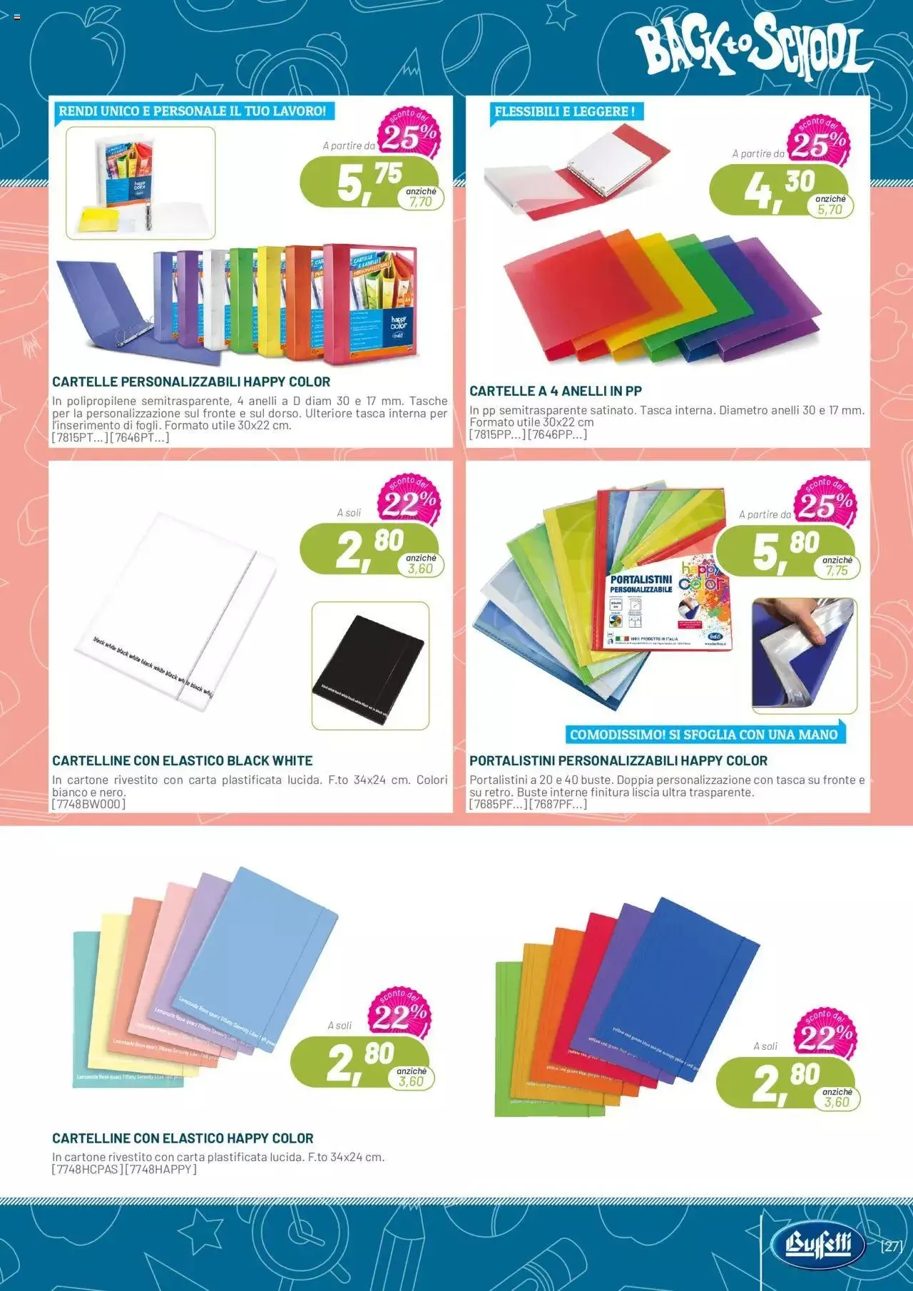 Volantino Buffetti da 1 luglio a 30 settembre di 2024 - Pagina del volantino 27