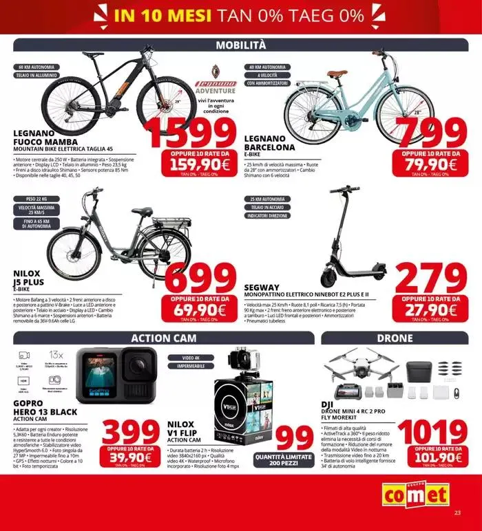 Zero scusa, tasso zero da Comet! da 3 aprile a 16 aprile di 2025 - Pagina del volantino 23