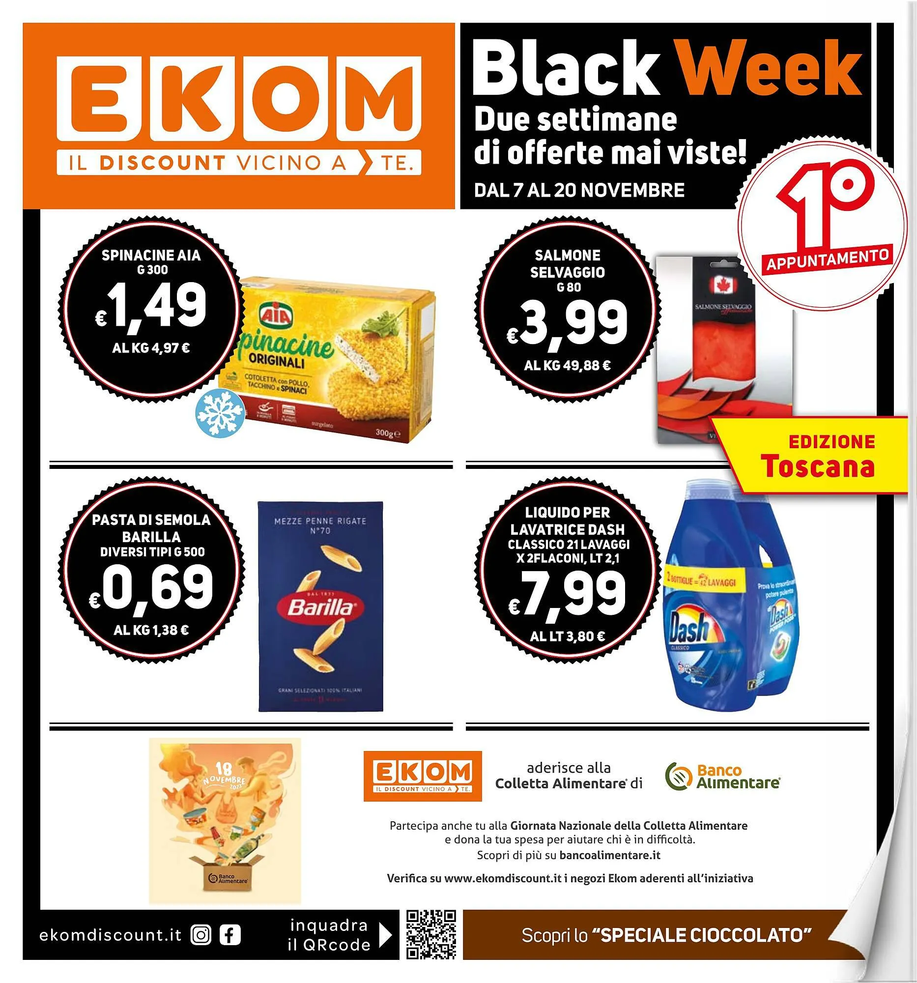 Volantino Ekom da 7 novembre a 20 novembre di 2023 - Pagina del volantino 1