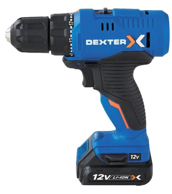 Trapano avvitatore a batteria DEXTER 12VSD2-21.51A 12 V, 2.0 Ah, 1 batteria con valigetta Vedi i dettagli del prodotto