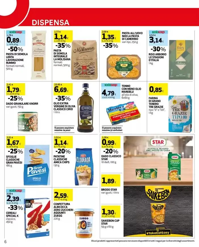 25% su prodotti solidal Coop e libera terra da 20 marzo a 26 marzo di 2025 - Pagina del volantino 6