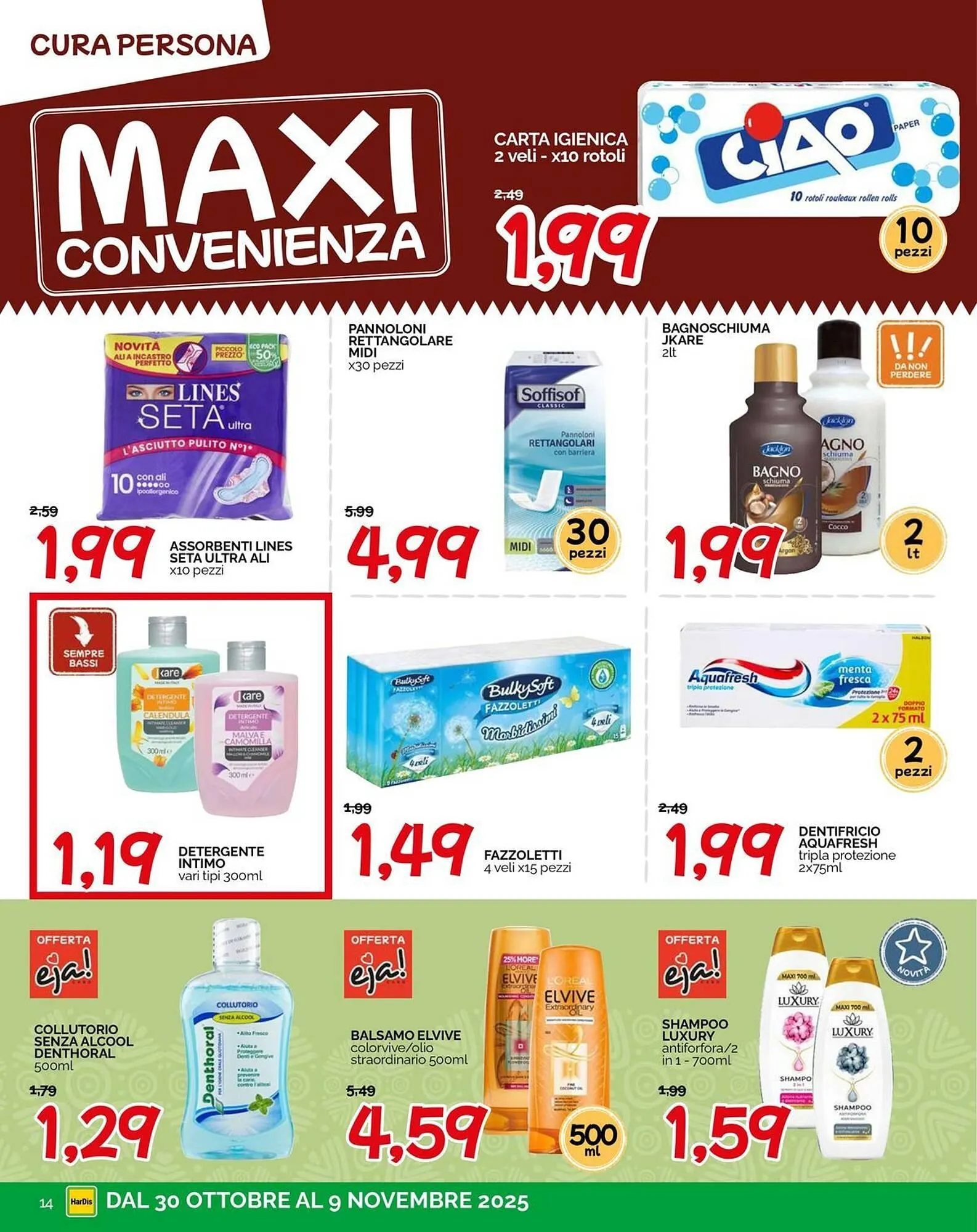 Volantino Hardis da 30 ottobre a 9 novembre di 2025 - Pagina del volantino 14