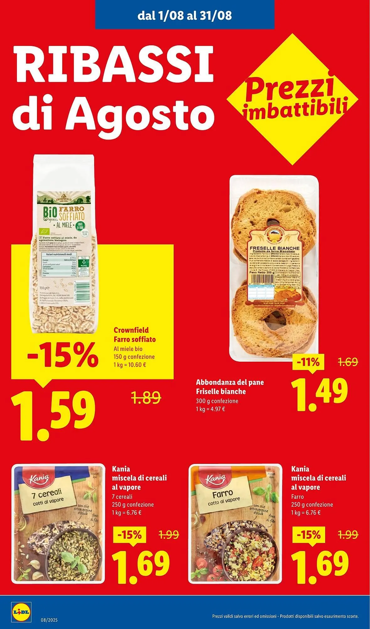 Volantino Lidl da 1 agosto a 31 agosto di 2025 - Pagina del volantino 8