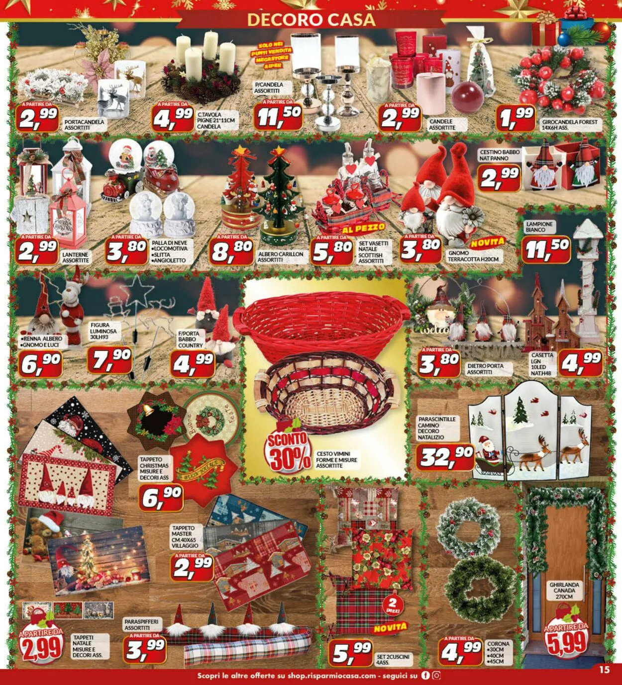 Risparmio Casa Volantino attuale da 25 novembre a 17 dicembre di 2023 - Pagina del volantino 15