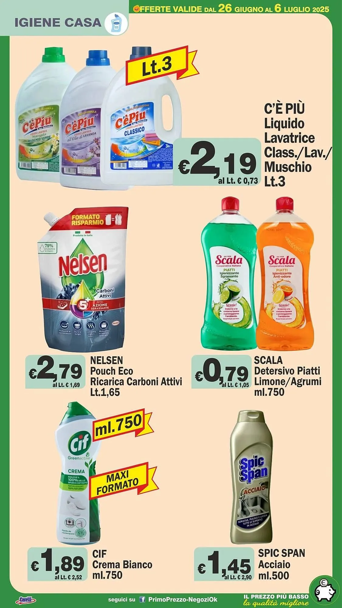 Volantino Primo Prezzo da 26 giugno a 6 luglio di 2025 - Pagina del volantino 18