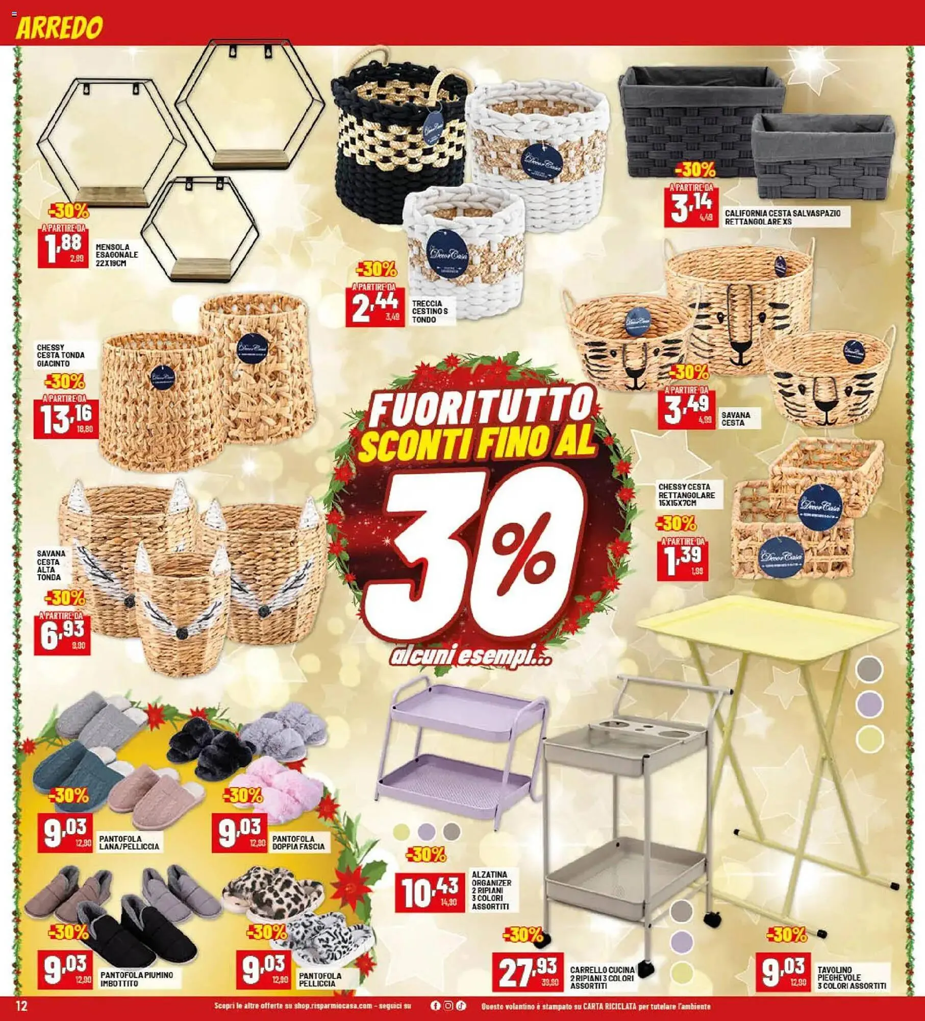 Volantino Risparmio Casa da 22 dicembre a 4 gennaio di 2026 - Pagina del volantino 12
