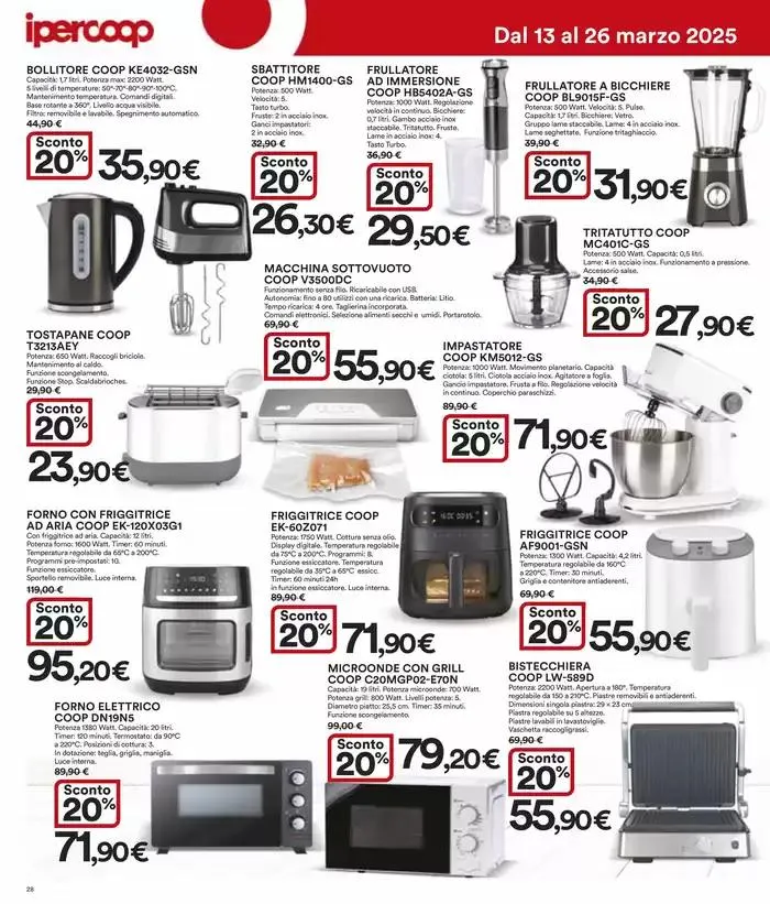 Sconti 30% - 40% - 50% da 13 marzo a 26 marzo di 2025 - Pagina del volantino 28