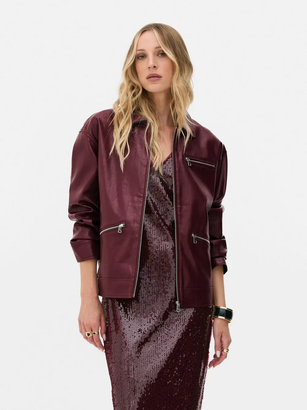 Giacca in ecopelle Rita Ora