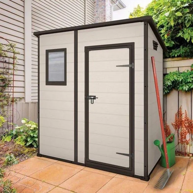 Casetta da giardino KETER in resina Manor Pent, superficie totale 2.04 m² e spessore parete 16 mm Vedi i dettagli del prodotto