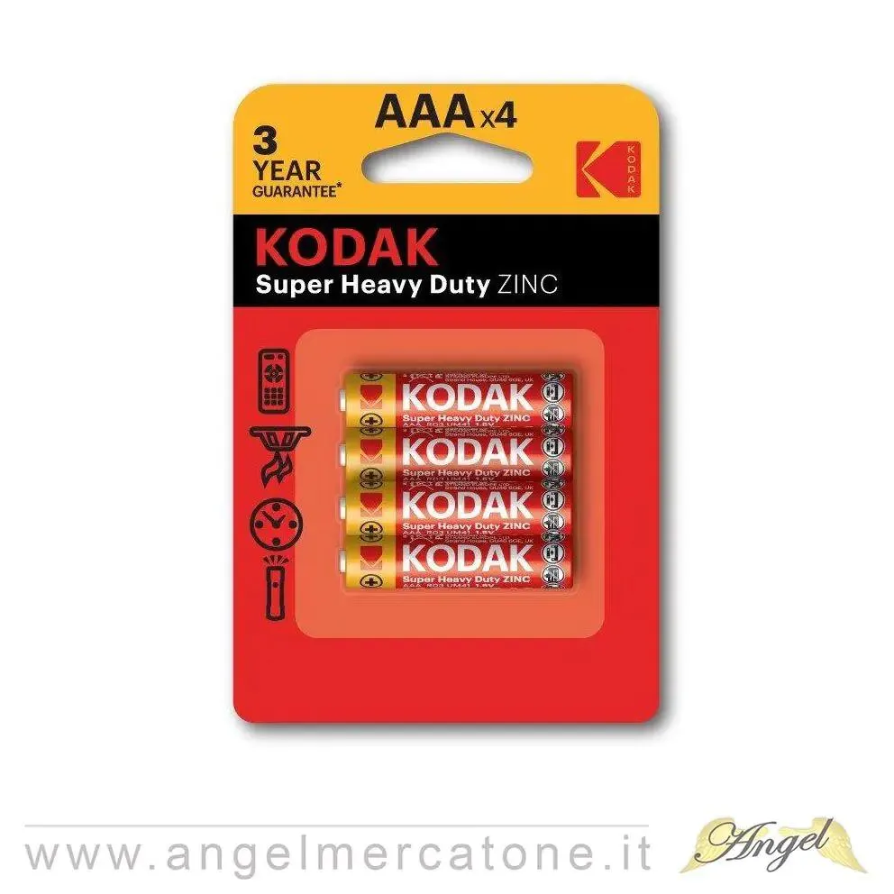 Kodak Pile zinco-carbone AAAx4
