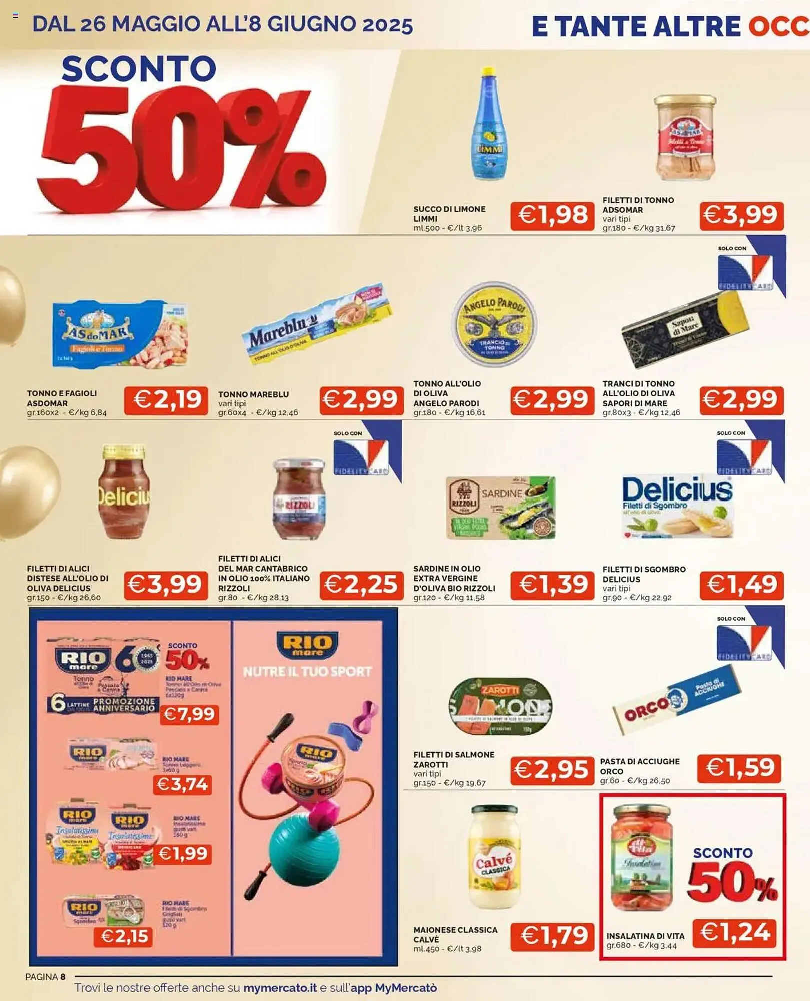 Volantino Mercatò da 26 maggio a 22 giugno di 2025 - Pagina del volantino 8