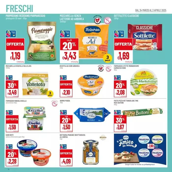 Grandi marche fino al 50% da 25 marzo a 2 aprile di 2025 - Pagina del volantino 14