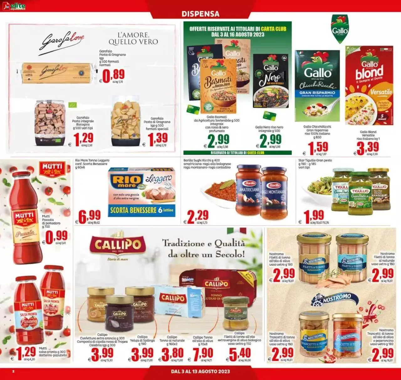 Volantino Elite Supermercati da 3 agosto a 13 agosto di 2023 - Pagina del volantino 2