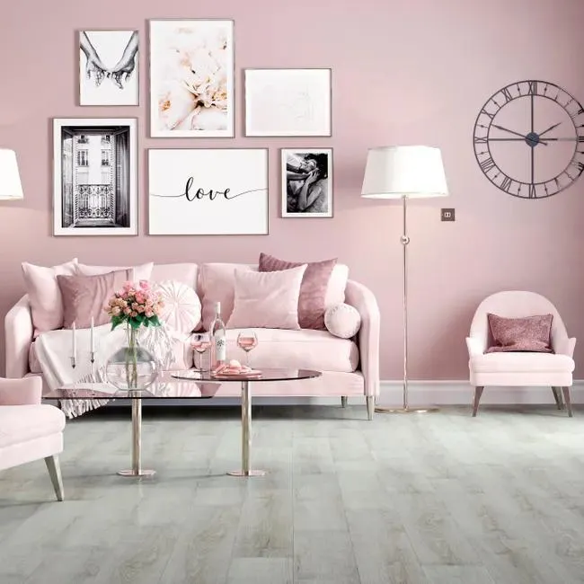 Pavimento SPC in spc flottante clic passaggio moderato Nantes rovere grigio Sp 4.5 mm con sottopavimento integrato