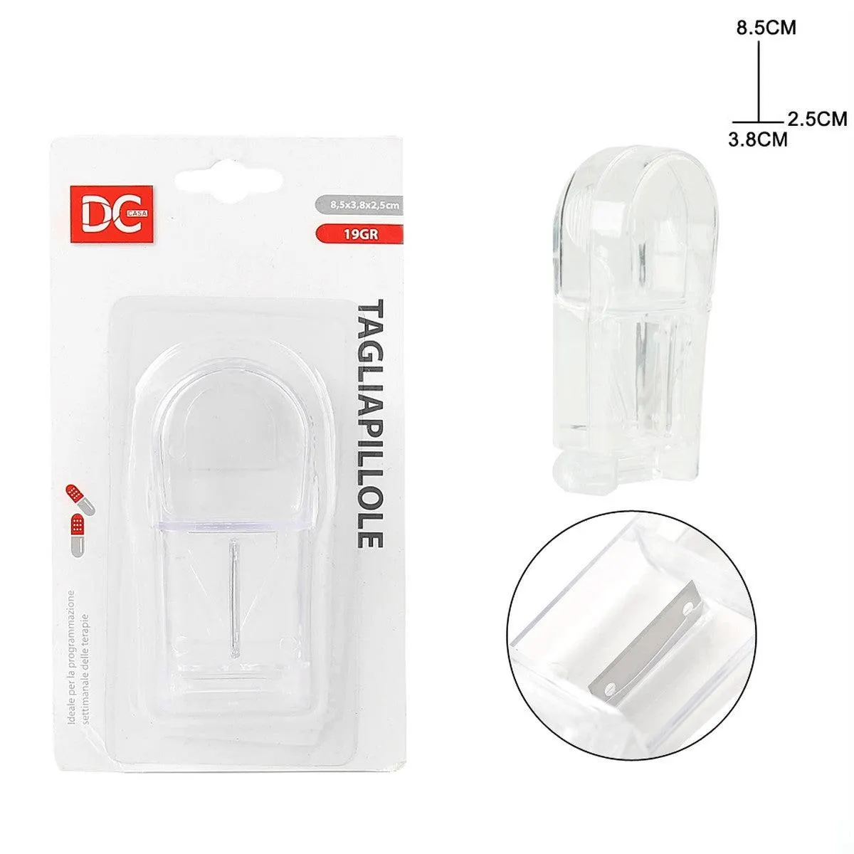 Dc - Pill Cutter 19G 8.5X3.8X2.5Cm