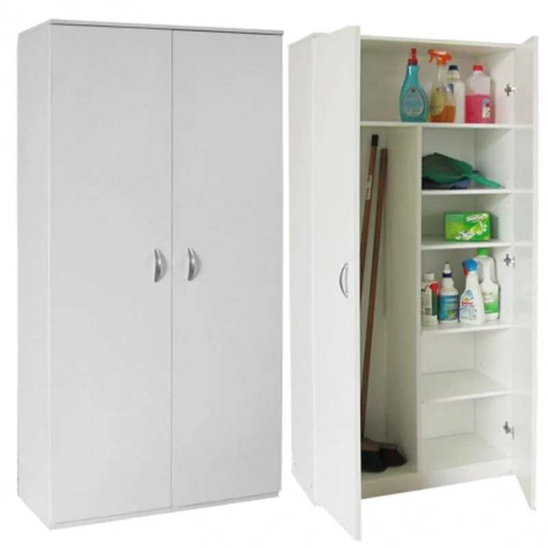 Armadio Portascope Ercole 2 Ante Bianco 186x72x36