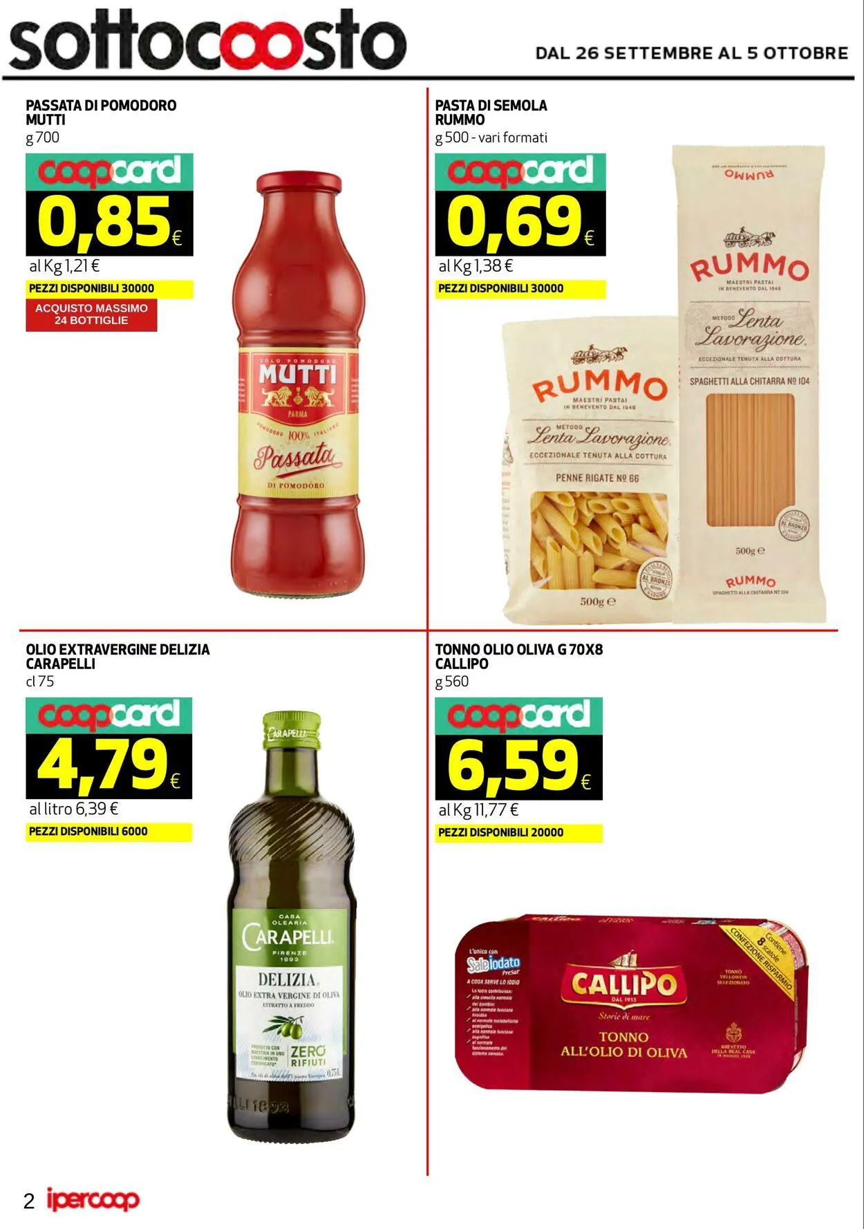 Coop Volantino attuale da 26 settembre a 7 ottobre di 2025 - Pagina del volantino 2