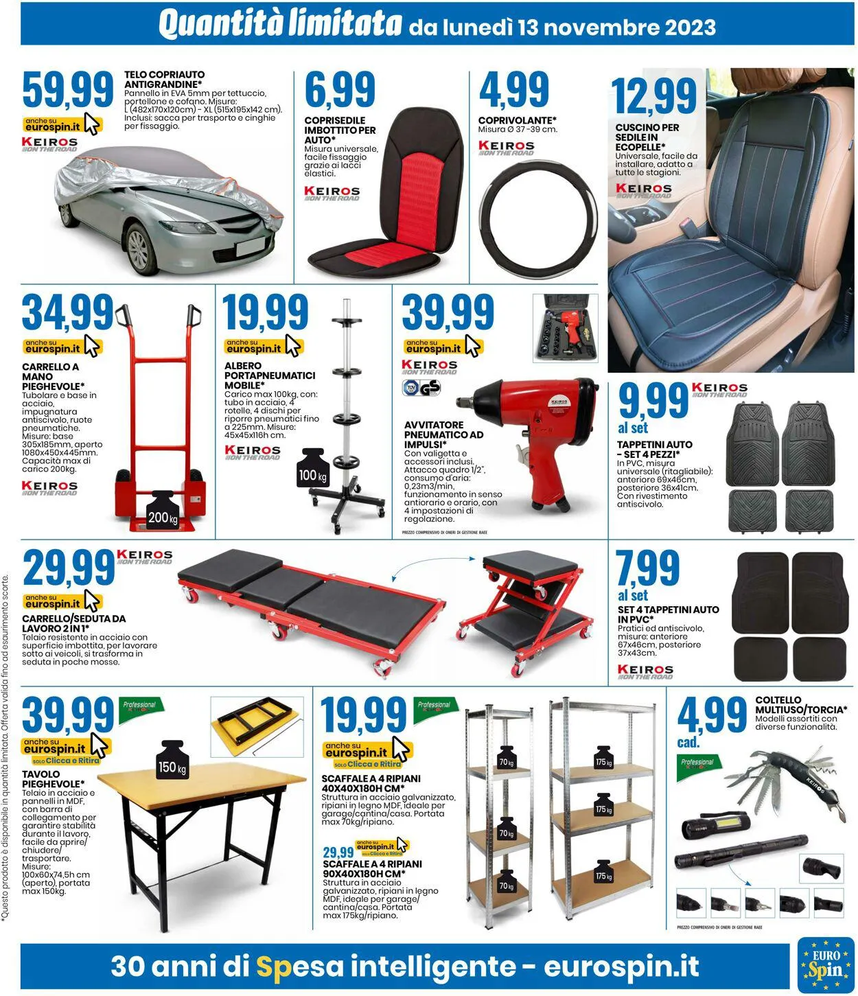 EURO Spin Volantino attuale da 13 novembre a 19 novembre di 2023 - Pagina del volantino 17