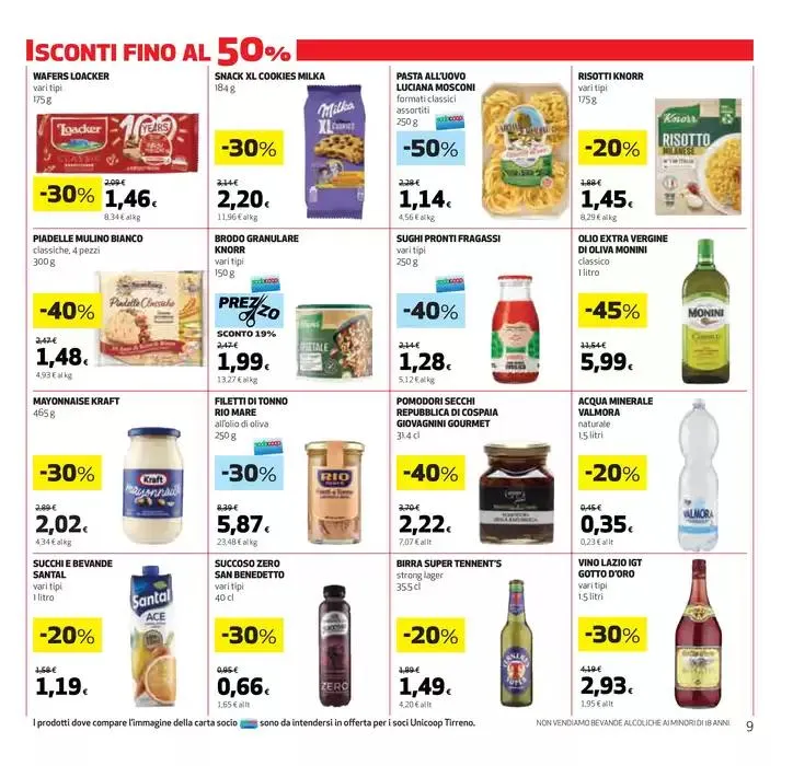 Sconti fino al 50% da 27 marzo a 9 aprile di 2025 - Pagina del volantino 9