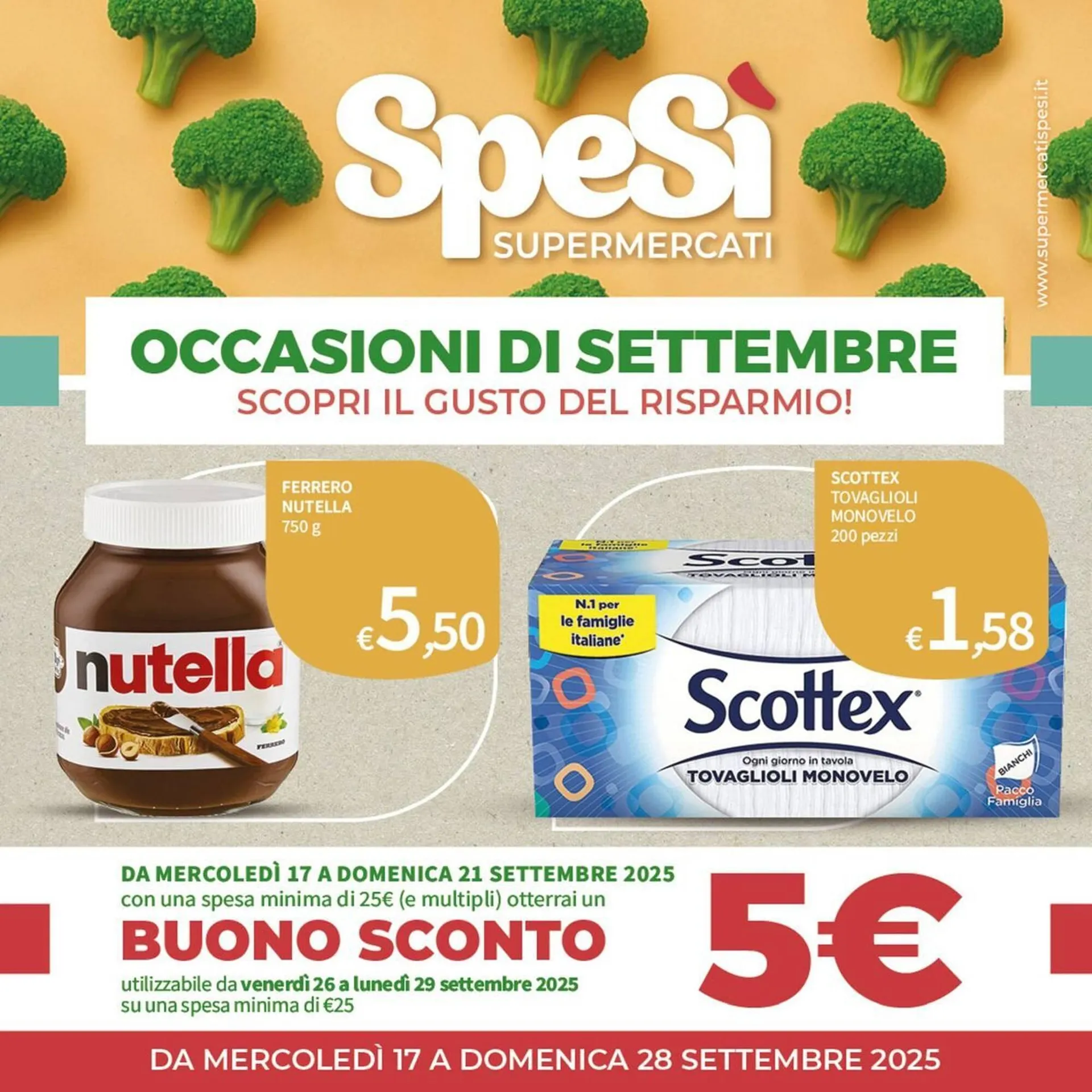Volantino SpeSì da 17 settembre a 28 settembre di 2025 - Pagina del volantino 1