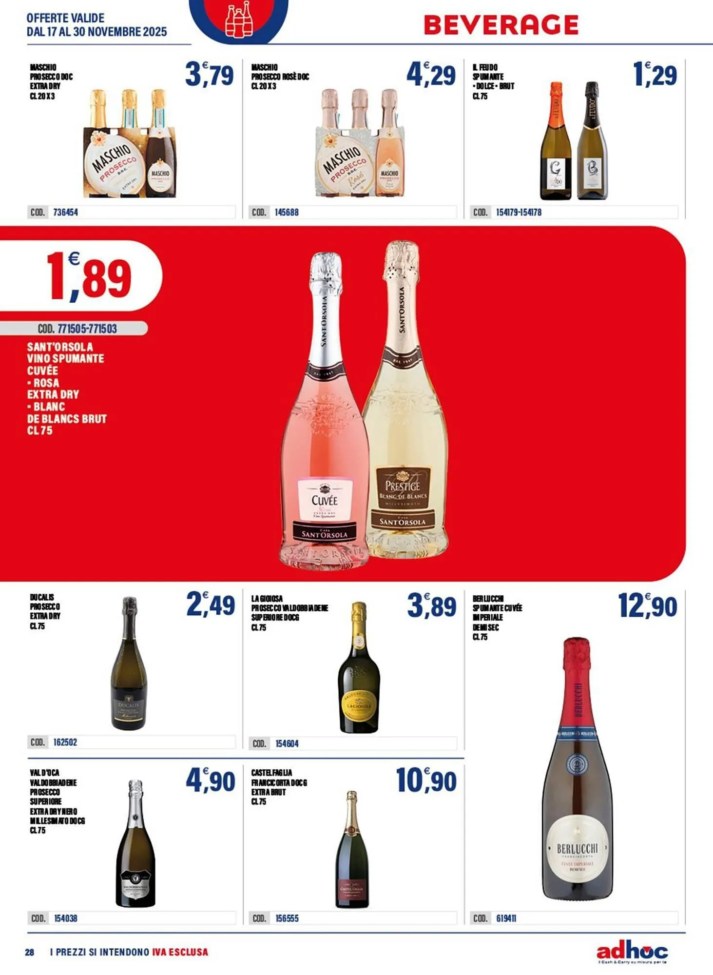 Volantino Adhoc da 17 novembre a 30 novembre di 2025 - Pagina del volantino 28